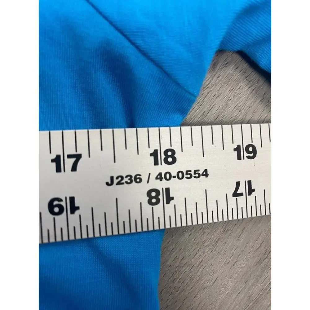 Lilly Pulitzer Beckett Dress in Ariel Blue pima cotton 3/4 sleeve sz M A000419 - Picture 4 of 7